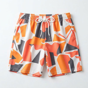 Shorts imprimés pour hommes de qualité supérieure, vêtements de sport personnalisés par sublimation, taille à cordon, légers, pour la salle de sport, l'entraînement, les loisirs et les activités athlétiques - Product Image 1
