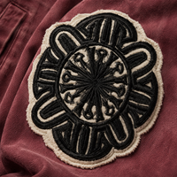 Veste Bomber matelassée épaisse vintage personnalisée pour homme, avec broderie appliquée et délavage acide, par un fabricant de vêtements