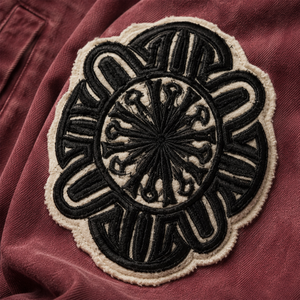 Produttore di Abbigliamento, Giacca Invernale Vintage Imbottita Personalizzata, Giacca Bomber con Zip e Ricami Applicati Effetto Lavaggio Acido per Uomo - Product Image 4