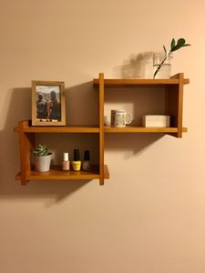 Modern Wooden Wall Mounted <b>Shelf</b> For Home Decor Storage Display Books Plants And Accessories - Product Image 1