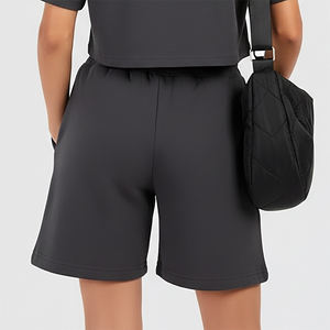 Nouveau short tendance pour femmes, taille haute, 100% coton, logo imprimé personnalisé, couleur unie, style hip hop, haute qualité - Product Image 2