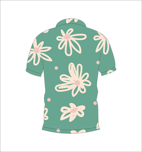 เสื้อโปโลพิมพ์ลายดอกไม้แบบกำหนดเอง แขนสั้น สวมใส่สบาย เหมาะสำหรับกอล์ฟ เทนนิส ชุดทีมฤดูร้อน - Product Image 5