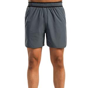 Shorts de sport gris respirants pour hommes – Tenue de course athlétique et d'entraînement – Vêtements de fitness tendance 2026 - Product Image 1