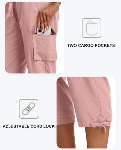 Pantalons cargo capri pour femmes, coupe ample, décontractés, pour la randonnée, légers, séchage rapide, pour les voyages, pantalons d'été pour femmes - Product Image 3