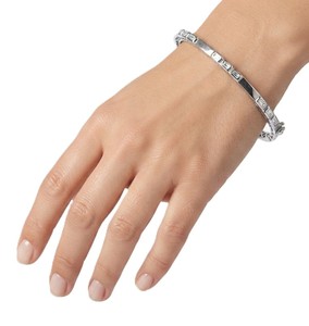 DEF Color VS VVS Clarity IGI Certified Emerald Lab Grown Diamond <b>Bangle</b> 10K 14K 18K Solid <b>Gold</b> Minimalist Cuff <b>Bangle</b> Bracelet - Product Image 5