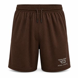 Shorts de sport unisexe en polyester avec cordon de serrage, coupe courte tendance, en maille respirante pour le basketball, basiques d'été pour hommes - Product Image 1