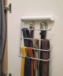 Organisateur de ceinture, de cravate et d'écharpe à quatre rails ordonné | Joseph Joseph - Product Image 4