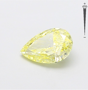 Diamante Cultivado en Laboratorio con Certificación IGI, Corte Pera Modificado de 1.04 CT, Color Amarillo Fantasía, Claridad VVS2, CVD LG 800633902 para Joyería ROYAL - Product Image 4