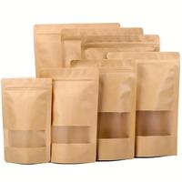 Bolsas de Papel Kraft para Chips de Plátano, Bolsas para Chips de Plátano, para Envasar Alimentos y Frutas Secas