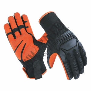 ถุงมือช่างป้องกันการสั่นสะเทือน ป้องกันการบาด ทนทาน ระบายอากาศได้ดี ผลิตจากสแปนเด็กซ์ ป้องกันแรงกระแทก หนังสังเคราะห์ ซับในสเปกตร้า - Product Image 1