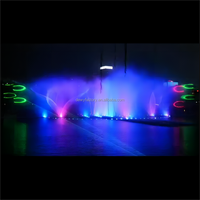 Fontaine musicale dansante Dewy Factory personnalisable de 50 m de long avec contrôleur DMX 512 en acier inoxydable, usage commercial, garantie 3 ans