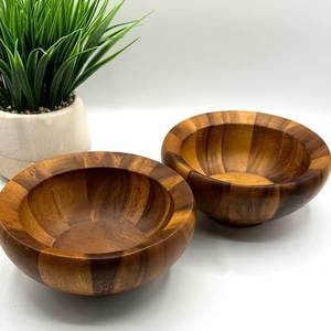 Tazón para Servir de Madera de Mango Estilo Americano Hecho a Mano y Personalizado |   Ensaladera Rústica |   Regalo Ecológico para Decoración de Fiestas y Cocina - Product Image 4