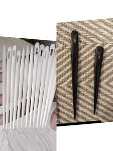Aiguilles à tricoter en os naturel, outils artisanaux faits à la main pour le tricot, le crochet, l'art textile, les projets de bricolage et l'artisanat textile - Product Image 2