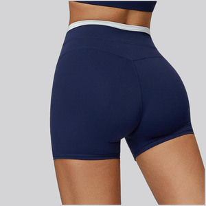 Women OEM ODM Exercise Biker Shorts <b>Tummy</b> <b>Control</b> High Waist Athletic Shorts Soft Flexible Compression Yoga Fitness Running Wear - Product Image 2