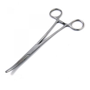 Pinces à moustiques Halsted 12,5 cm (5 pouces) droites à pointe fine, mâchoires entièrement dentelées 1x2 dents, poignée à anneau de verrouillage à cliquet - Product Image 6
