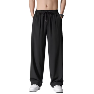 Pantalones casuales de poliéster y algodón ligeros para hombre, pantalones cómodos para el día a día - Product Image 1