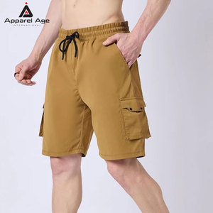 Shorts de sport pour hommes au design unique fabriqués au Pakistan, 100% coton, taille mi-haute, cordon de serrage, respirant, séchage rapide, personnalisable - Product Image 3