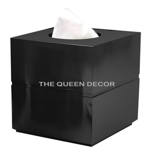 Luxurious Gift <b>Gold</b> Stainless Steel Metal Tissue Box Office Home Hotel Dining <b>Table</b> And Decoctive For Household Use - Product Image 5