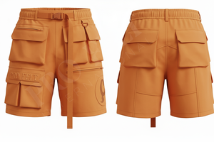 Pantalones Cortos Resistentes Personalizados de Talla Grande, Lona Lisa 100% Algodón, Ecológicos, de Secado Rápido, Transpirables, Ligeros, 240g, con Múltiples Bolsillos - Product Image 5