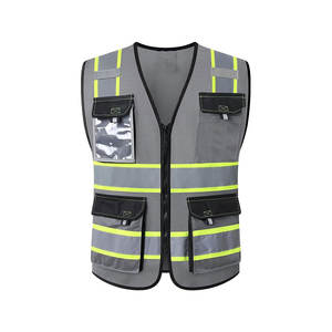 Visibility Jacket Hi Vis Workwear Clothing Safety <b>Reflective</b> Security <b>Vest</b> - Product Image 5