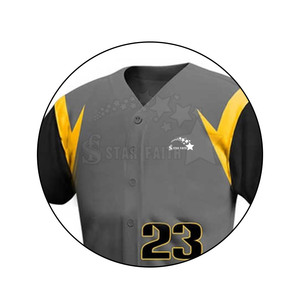 Uniforme de Béisbol Transpirable de Nuevo Diseño, 100% Poliéster, Personalizable, de Alta Calidad, en Venta - Product Image 4