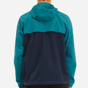 <b>Men</b> Windproof Hooded <b>Jacket</b> Color Blocking Zipper Casual Spring Lightweight Polyester Outdoor Sportwear Coat - Product Image 3