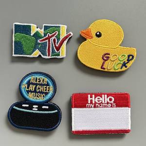 Wholesale Custom Iron On Embroidery Patch 3D <b>Puff</b> Logo Badge for Clothing Hats Backpacks Jackets Uniforms Eco Friendly OEM Manuf - Product Image 4