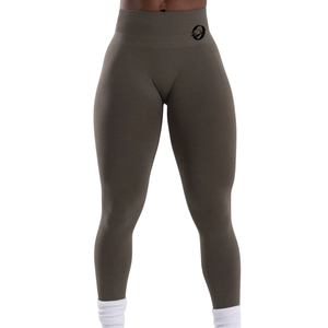 Dark Gray Casual Women's High Waist Seamless Thin Knitted Gym <b>Leggings</b> Comfortable Stretch Fitness Yoga <b>Workout</b> Running for - Product Image 1