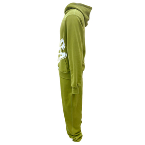 <b>Men</b> Hooded Tracksuit Full Length Solid Color Casual Wear With Side Pockets Breathable Cotton Autumn Style - Product Image 1