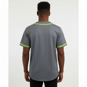 Conjuntos de Camisetas de Béisbol Cortas con Rayas Impresas Personalizadas 2026, Nombre y Número Personalizados, Transpirables, 100% Poliéster, Tallas Grandes, Verano - Product Image 4