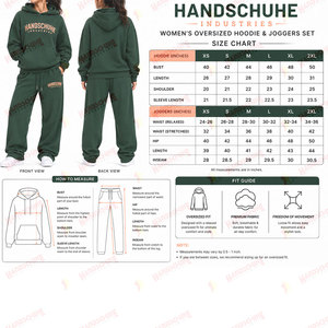 Chándal Informal con Capucha para Mujer, Talla Grande, Invierno, Transpirable, Grueso, Color Sólido, con Logotipo Personalizado, 100% Algodón Felpa - Product Image 4