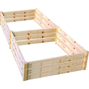 Large Wooden Raised Garden Bed With Trellis Open Base Outdoor <b>Planter</b> Box For Climbing Vines Fruits Vegetables And Flowers - Product Image 3