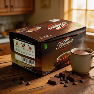 Aroma Chocolate Caliente Instantáneo 3 en 1 – Bebida en Polvo de Cacao Intenso, Paquete de 28g - Product Image 3