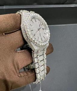 Reloj de Lujo con Movimiento Mecánico de Cuarzo, Deportivo, en Oro Blanco y Oro Amarillo, de Moda, para Negocios, de Alta Gama, Edición Limitada, Estilo Hip Hop, con Diamantes VVS - Product Image 2