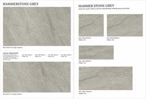 Carrelage en porcelaine gris Hammerstone 600x900mm 20mm antidérapant, carrelage de sol moderne, aspect pierre naturelle - Product Image 2