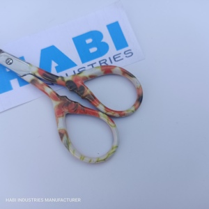 Custom Design Embroidery <b>Scissors</b> Suppliers Wholesale Stainless Steel Blade Right-Handed Custom Color Nail Application - Product Image 5