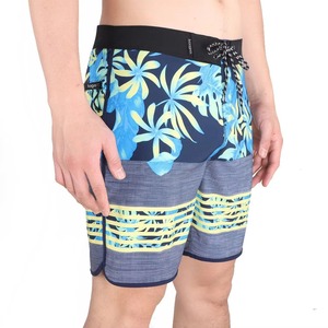 <b>Men's</b> Geometric Print Satin Quick Dry Mid Waist Drawstring Shorts with Pockets Casual Swim <b>Trunks</b> - Product Image 3