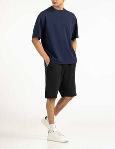 Ropa para Hombre, Fabricante Pakistaní, Camisetas al por Mayor, Camiseta Azul Marino Suave para Uso Diario, Cuello Redondo, Atuendo Casual Cómodo - Product Image 5