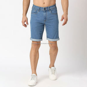 Nardon Apparel Loose Casual Custom Blue Men Men's Summer Shorts Jean Short en jean pour hommes Pantalons courts - Product Image 4
