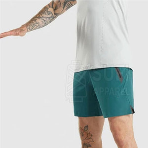 Pantalones Cortos Deportivos para Hombre, de Tela Sólida y Flexible, Cintura Media, Ecológicos, Servicio OEM, para Ejercicio y Actividades Físicas - Product Image 4