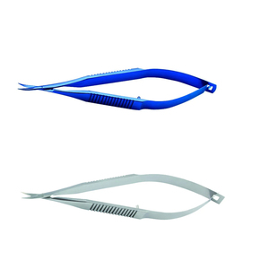 Tijeras Curvas para Cirugía de Pterigio y Corte de Tejido Ocular, Instrumentos Microquirúrgicos Reutilizables - Product Image 5