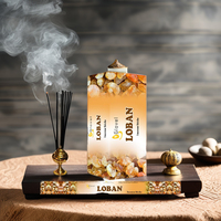Bâtons d'encens Loban en bambou noir indien écologiques, personnalisables pour marque de l'acheteur, parfum longue durée, pour usage religieux et domestique, tout usage