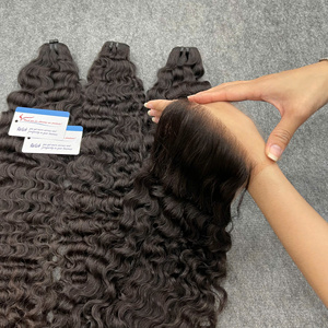 High Quality Raw <b>Curly</b> Hair Burmese <b>Curly</b> Soft Natural Look No Shedding Vietnamese human Hair <b>Extensions</b> - Product Image 1