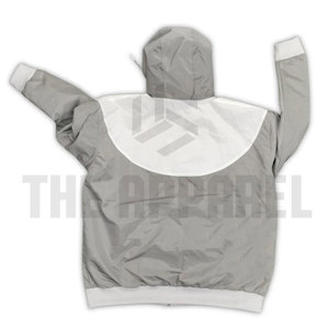 Custom <b>Men's</b> Breathable Nylon Tracksuit Shorts Set Solid Pattern Two-Piece Jogger with Zip Jacket Tracksuits for <b>Men</b> - Product Image 3