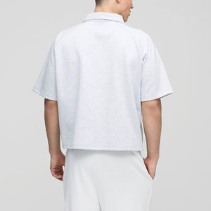 Camiseta de Algodón Transpirable de Primera Calidad para Hombre, Talla Grande, Color Sólido, Logotipo Personalizado, Secado Rápido, Ropa Urbana - Product Image 5