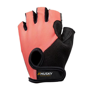HUSKY SPORTSWEAR Customized Unisex Half Finger Weight Lifting Cycling Shockproof Breathable Microfiber Padded Fingerless Gloves - Product Image 2