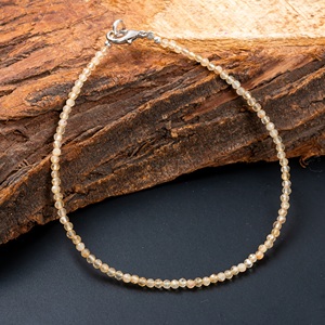 Pulsera de Citrino Natural con Cuentas Microfacetadas, Pulsera de Piedras Preciosas Redondas, Joyería de Cristal Curativo para Mujer, Hecha a Mano - Product Image 6