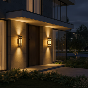 Flush Mount Wall <b>light</b> Viet Nam CM Decor steel/inox Living Room / Bedroom / Hallway Constant <b>Light</b> 3500K (Warm White) LED Black - Product Image 3