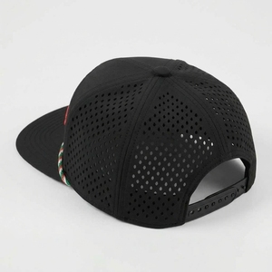 Casquette Snapback de Golf Personnalisée à 7 Panneaux, Visière Plate, Perforations Découpées au Laser, Sport, Voyage, Extérieur, Unisexe, OEM, ODM, Faible MOQ, Marque Privée - Product Image 4