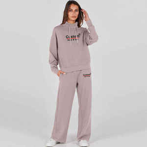 Survêtements surdimensionnés pour femmes de haute qualité, sur mesure, avec logo personnalisé, multicolores, à manches longues, vente en gros, vêtements grande taille - Product Image 5